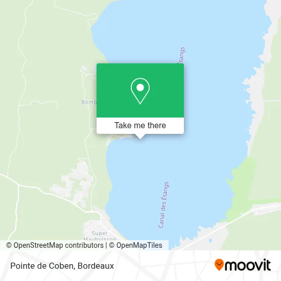 Pointe de Coben map