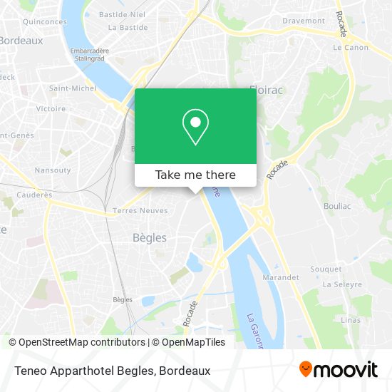 Teneo Apparthotel Begles map