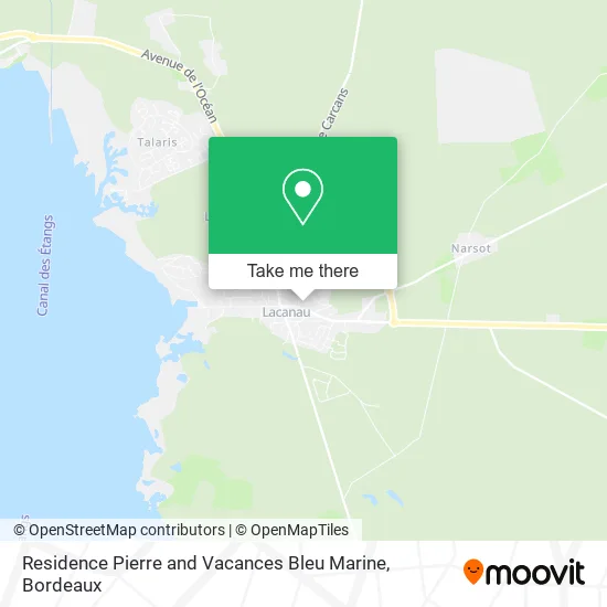 Residence Pierre and Vacances Bleu Marine map