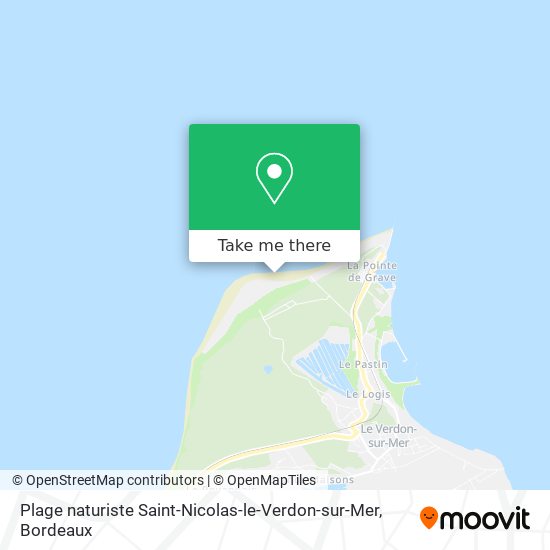 Plage naturiste Saint-Nicolas-le-Verdon-sur-Mer map
