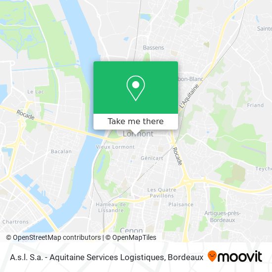 A.s.l. S.a. - Aquitaine Services Logistiques map