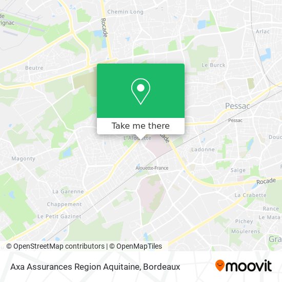 Axa Assurances Region Aquitaine map