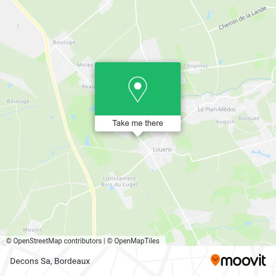 Decons Sa map