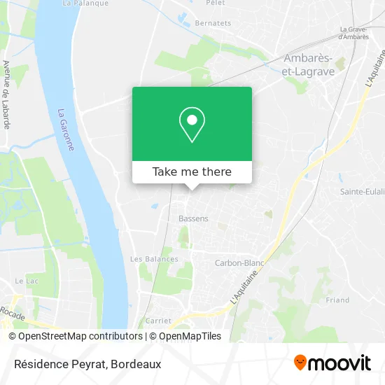 Résidence Peyrat map