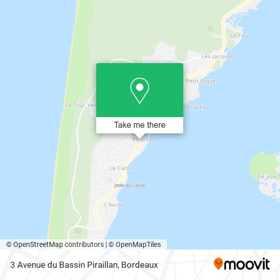 3 Avenue du Bassin Piraillan map