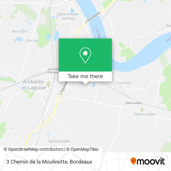 Mapa 3 Chemin de la Moulinotte