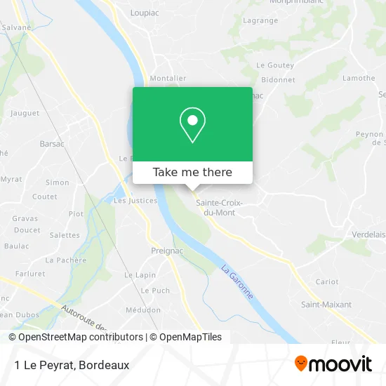 1 Le Peyrat map