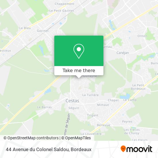 44 Avenue du Colonel Saldou map