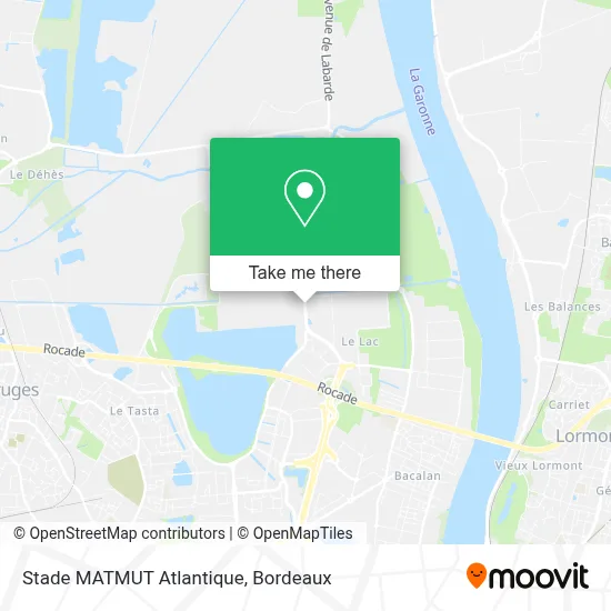 Stade MATMUT Atlantique map