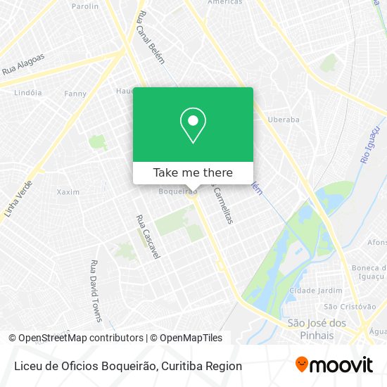Liceu de Oficios Boqueirão map
