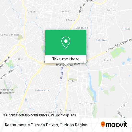 Restaurante e Pizzaria Paizao map