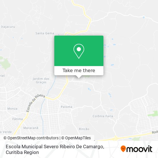 Escola Municipal Severo Ribeiro De Camargo map