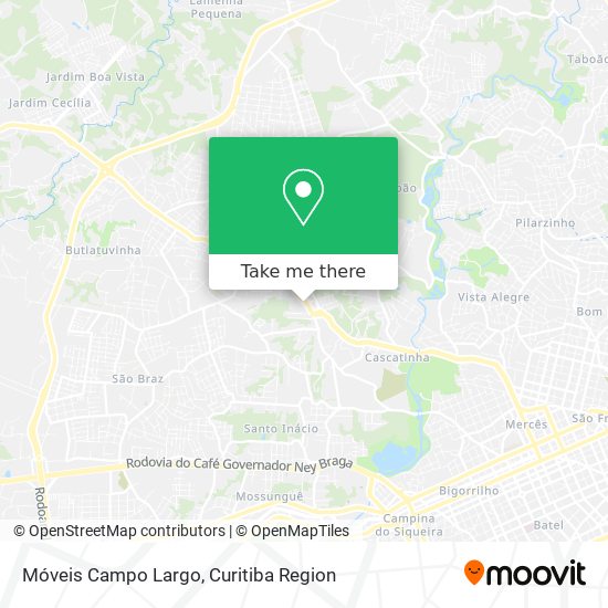 Móveis Campo Largo map