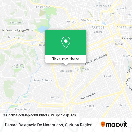 Denarc Delegacia De Narcóticos map