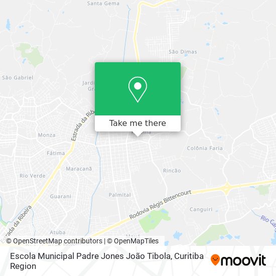 Escola Municipal Padre Jones João Tibola map