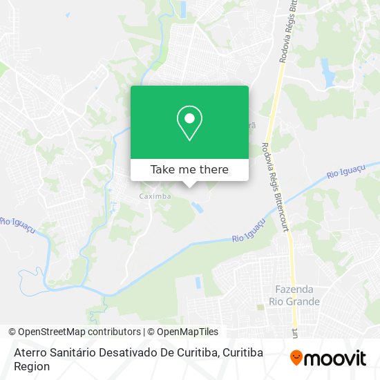 Aterro Sanitário Desativado De Curitiba map