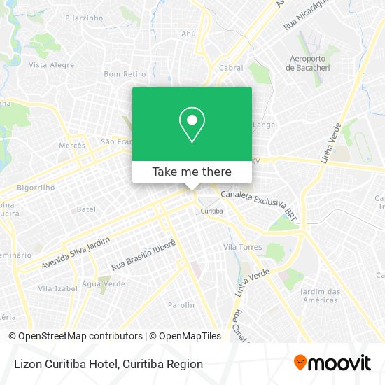 Lizon Curitiba Hotel map