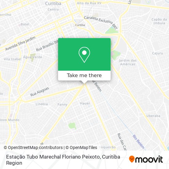 Mapa Estação Tubo Marechal Floriano Peixoto