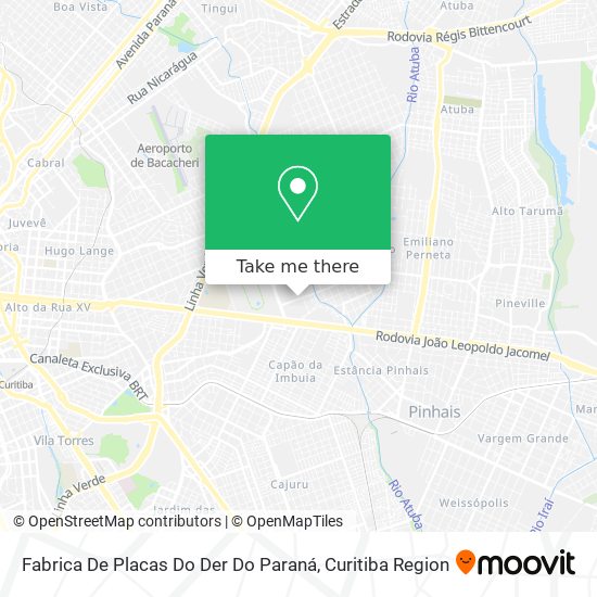 Fabrica De Placas Do Der Do Paraná map