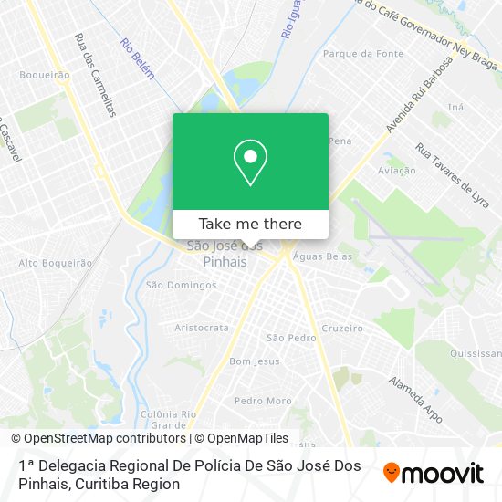 1ª Delegacia Regional De Polícia De São José Dos Pinhais map