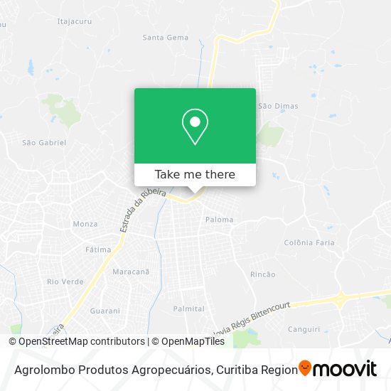 Agrolombo Produtos Agropecuários map