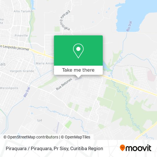 Piraquara / Piraquara, Pr Sisy map