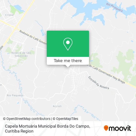 Capela Mortuária Municipal Borda Do Campo map