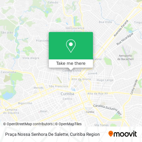 Mapa Praça Nossa Senhora De Salette