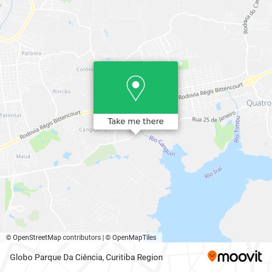 Globo Parque Da Ciência map
