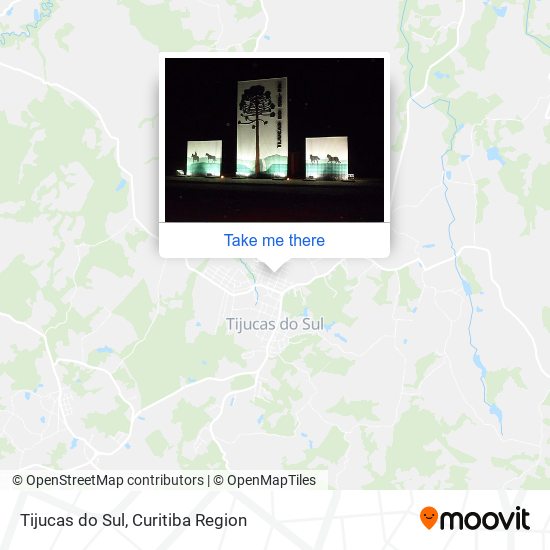 Tijucas do Sul map