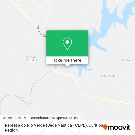 Represa do Rio Verde (Sede Náutica - CEPE) map