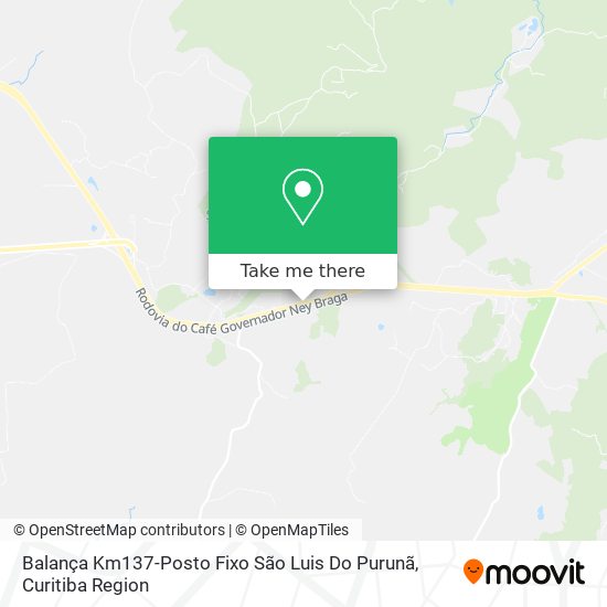 Balança Km137-Posto Fixo São Luis Do Purunã map