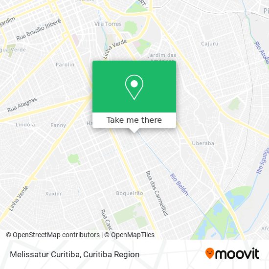 Mapa Melissatur Curitiba