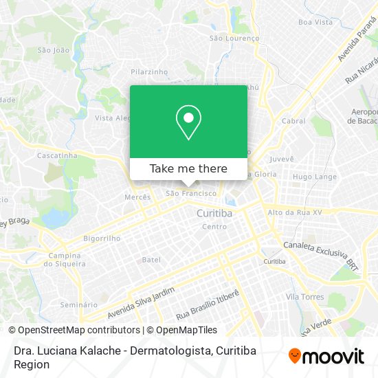 Mapa Dra. Luciana Kalache - Dermatologista
