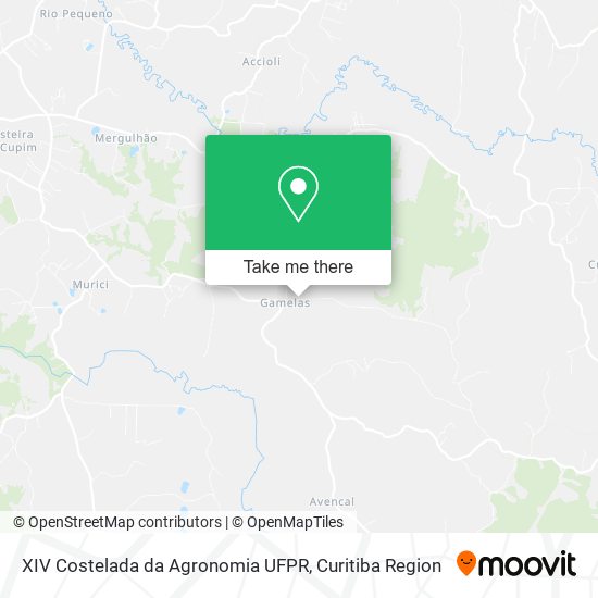 XIV Costelada da Agronomia UFPR map