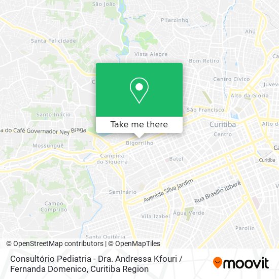 Consultório Pediatria - Dra. Andressa Kfouri / Fernanda Domenico map