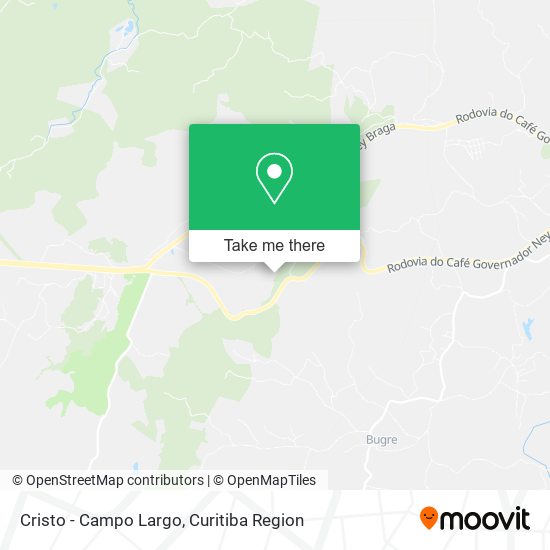 Cristo - Campo Largo map