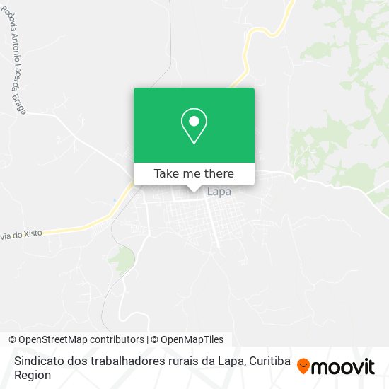 Sindicato dos trabalhadores rurais da Lapa map