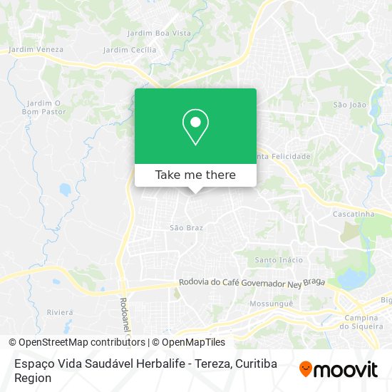 Espaço Vida Saudável Herbalife - Tereza map