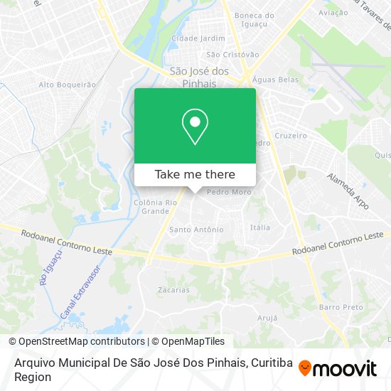 Arquivo Municipal De São José Dos Pinhais map