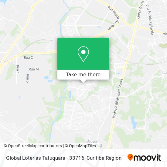 Global Loterias Tatuquara - 33716 map