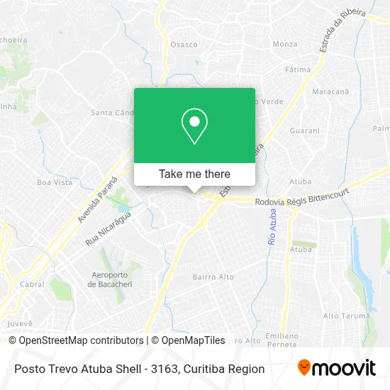 Posto Trevo Atuba Shell - 3163 map