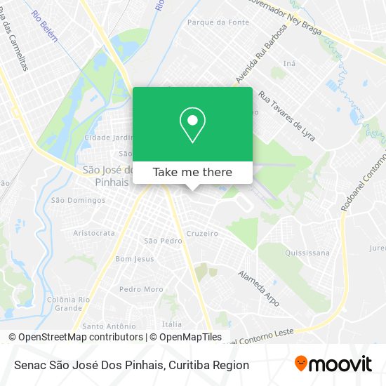 Senac São José Dos Pinhais map