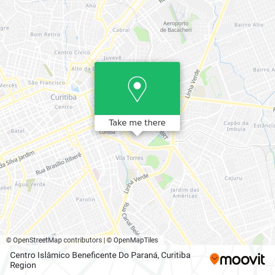 Centro Islâmico Beneficente Do Paraná map