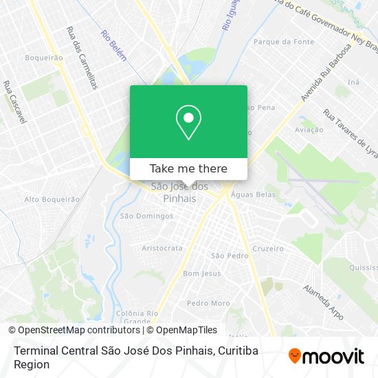 Terminal Central São José Dos Pinhais map