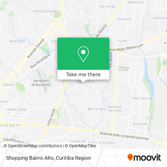 Shopping Bairro Alto map