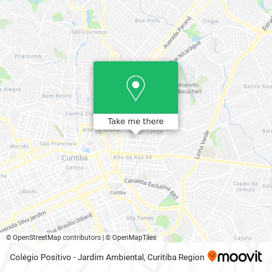 Colégio Positivo - Jardim Ambiental map