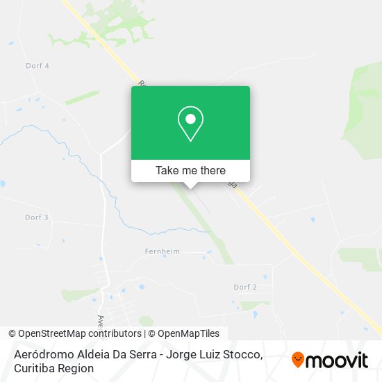 Mapa Aeródromo Aldeia Da Serra - Jorge Luiz Stocco
