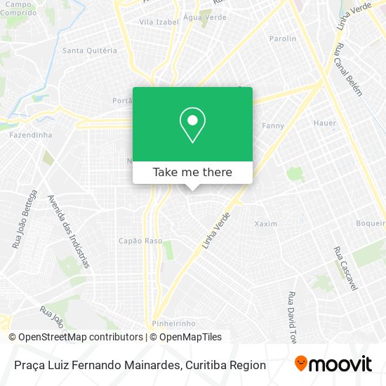 Mapa Praça Luiz Fernando Mainardes