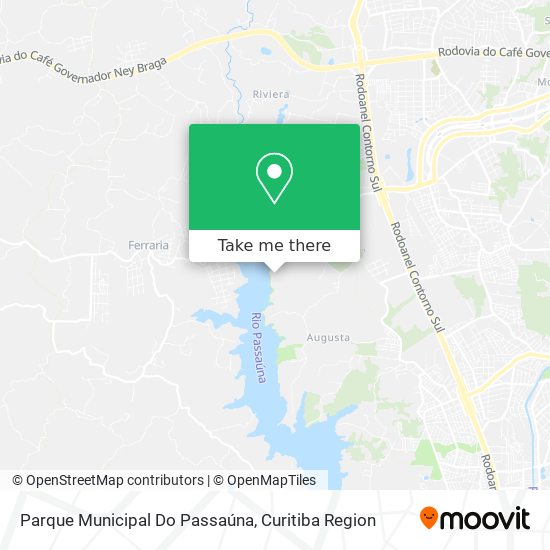 Parque Municipal Do Passaúna map
